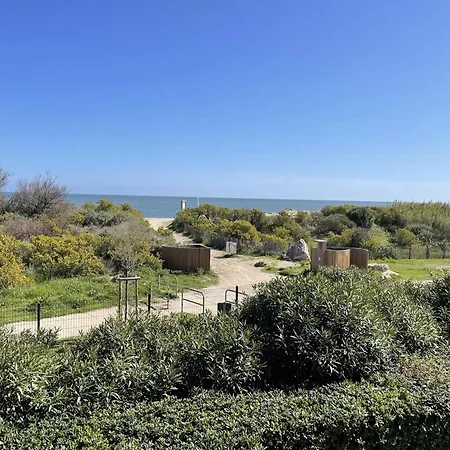 2 Pieces En Front De Avec Piscine, Terrasse Et Parking - 5 Couchages, Cyprien - Fr-1-106-102 *